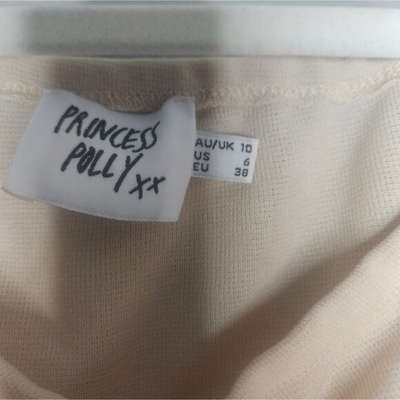 Princess Polly Cream Balloon sleeve crop - Picture 4 of 4